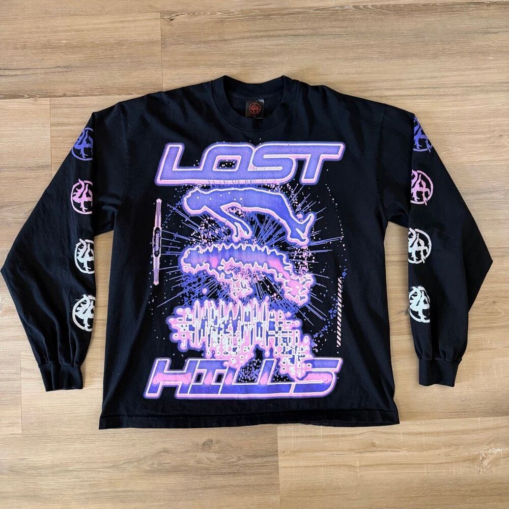 Lost Hills Escape Your Body Black Long Sleeve Shirt Size XL Underground Street